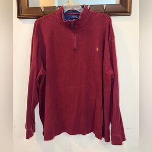 Ralph Lauren Estate-Rib Quarter-Zip Pullover Size 3XB